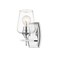 Z-Lite Joliet 1 Light Wall Sconce, Chrome & Clear 473-1S-CH - alternate 1
